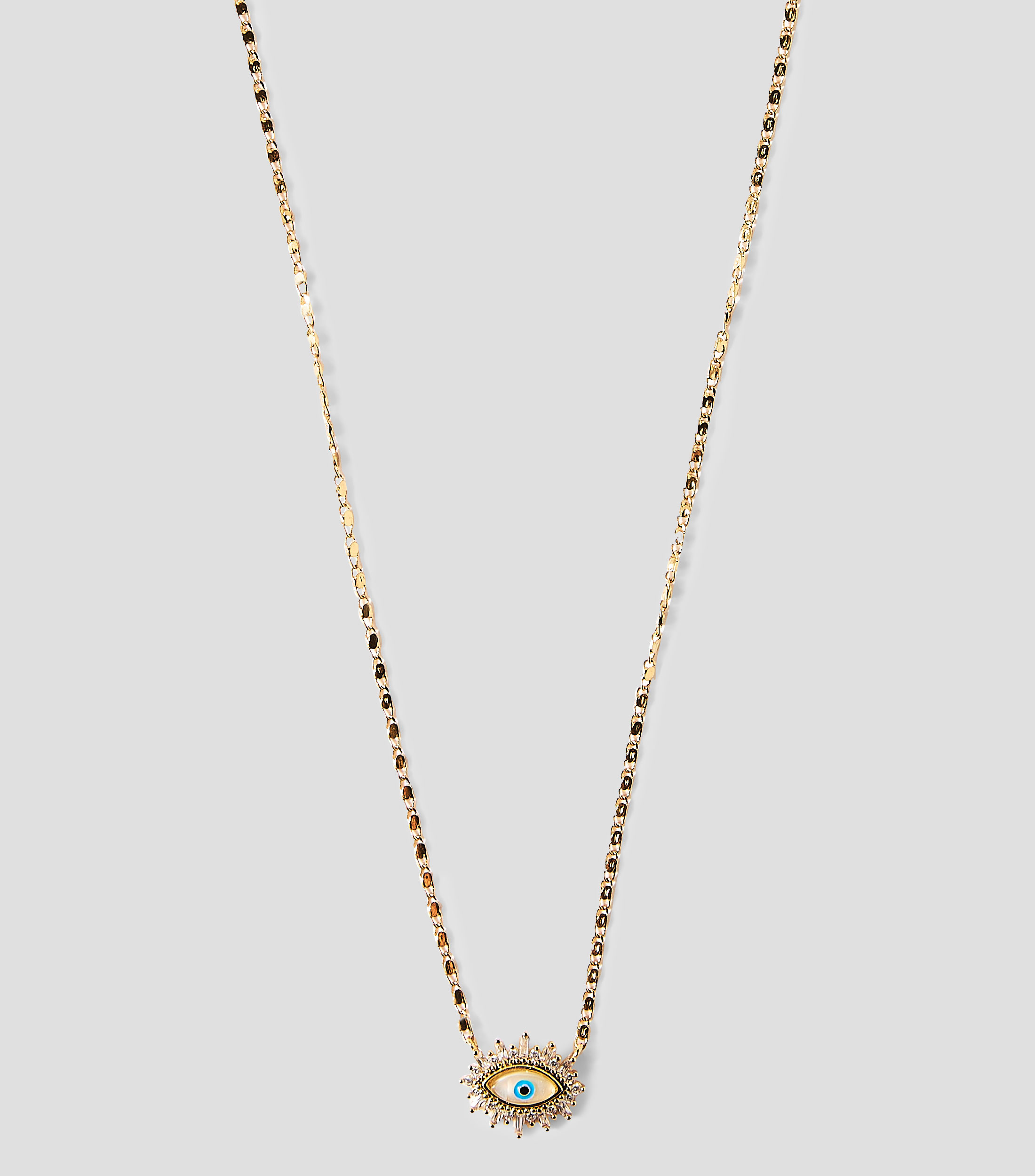 Collar ojo con circonias cúbicas Mujer
